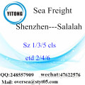 Shenzhen Port LCL Consolidatie Naar Salalah